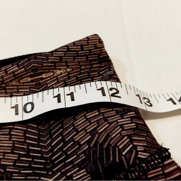 Lululemon Womens 4 Wunder Under Crop II Yoga Leggings Gold Brown Black (0156) - Picture 4 of 6